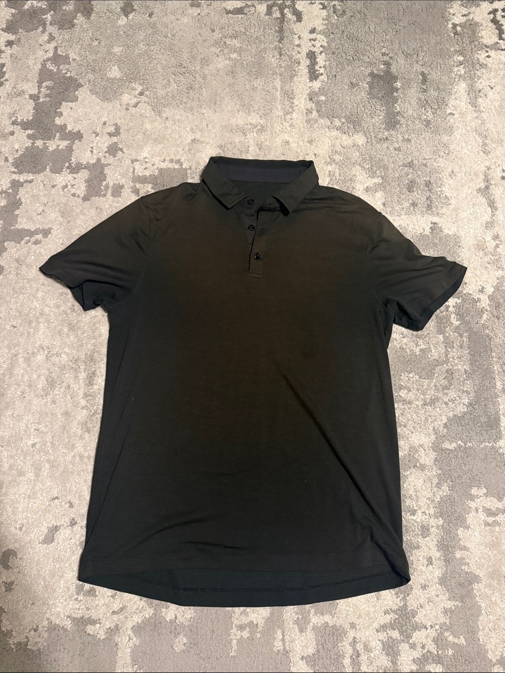 lululemon athletica Men's Black Polo Shirt